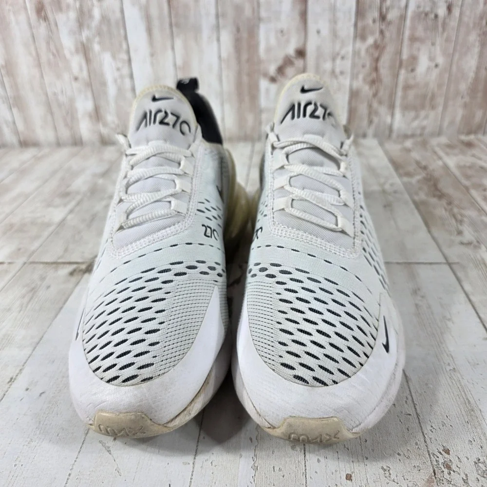 Nike Air Max 270 Womens White Black Sneakers AH6789-100 Size 9.5